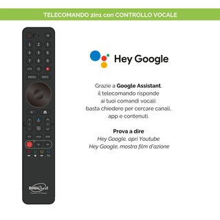 Digiquest AX3 tivusat 4K- Combo- Receiver mit Aktivierter Karte und Android 12