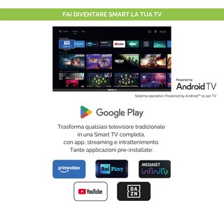 Digiquest AX3 tivusat 4K- Combo- Receiver mit Aktivierter Karte und Android 12