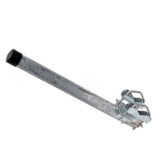 Mastverlngerung / Gelnderhalter mit Zahnschelle 50cm Stahl