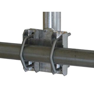Mastverlngerung / Gelnderhalter mit Zahnschelle 50cm Stahl