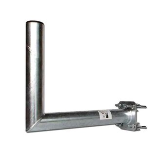 Gelnderhalter / Winkel Halterung mit Zahnschellen 25cm Stahl