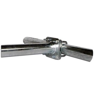 Gelnderhalter / Winkel Halterung mit Zahnschellen 25cm Stahl