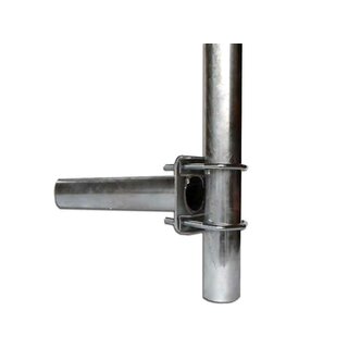 Gelnderhalter / Winkel Halterung mit Zahnschellen 25cm Stahl