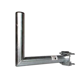 Gelnderhalter / Winkel Halterung mit Zahnschellen 35cm Stahl