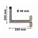 Wand Halter / Winkel Halter 25cm Aluminium-Zink...