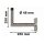 Wand Halter / Winkel Halter 25cm Aluminium-Zink Beschichtetes Stahl