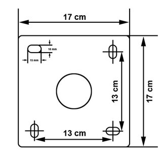 Wand Halter / Winkel Halter 60cm Aluminium-Zink Beschichtetes Stahl
