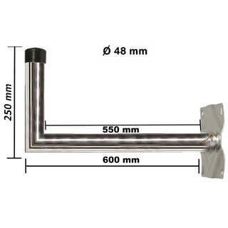 Wand Halter / Winkel Halter 60cm Aluminium-Zink Beschichtetes Stahl