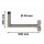Wand Halter / Winkel Halter 60cm Aluminium-Zink Beschichtetes Stahl