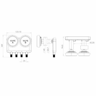 Inverto Monoblock Quad LNB 6 IDLM-QDM006-8PX