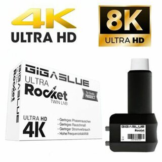GigaBlue Ultra Rocket Twin LNB 0,1dB