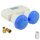 HD Line Monoblock + 2x F-Stecker Gold (Astra+Hotbird) Single LNB 0,1dB,62dB Gewinn,Weiß