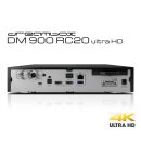Dreambox DM900 RC20 UHD 4K E2 Linux PVR Receiver schwarz 1x TRIPLE DVB-S2X & DVB-CT2 ohne Wifi Antenne