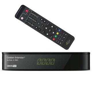 Golden Interstar ALPHA X PRO DVB-S2 Full HD H.265 HEVC IPTV OTT Mediaplayer Receiver