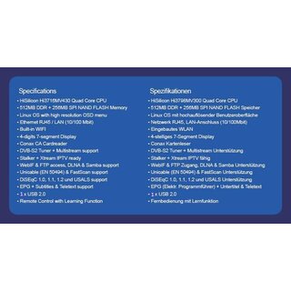 Golden Interstar ALPHA X PRO DVB-S2 Full HD H.265 HEVC IPTV OTT Mediaplayer Receiver