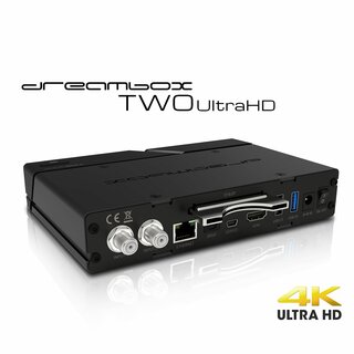 Dreambox Two Ultra HD BT 2x DVB-S2X MIS Tuner 4K 2160p E2 Linux Dual Wifi H.265 HEVC