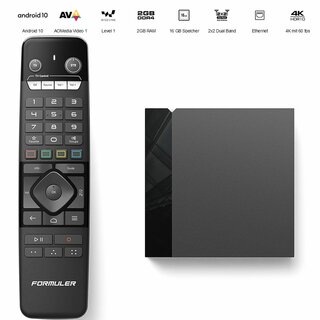 Formuler Z10 Pro 4K UHD Android IP-Receiver (HDR10, Bluetooth, Dual-WiFi, HDMI, USB 3.0, MicroSD)