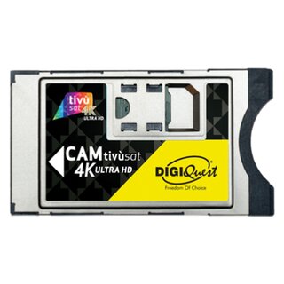 Digiquest 4K CAM tivusat ULTRA HD Black Modul inkl. Aktivierte Black Karte CI+