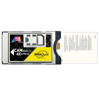 Digiquest 4K CAM tivusat ULTRA HD Black Modul inkl. Aktivierte Black Karte CI+