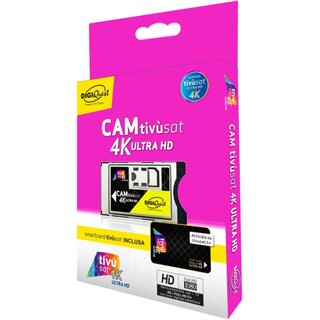 Digiquest 4K CAM tivusat ULTRA HD Black Modul inkl. Aktivierte Black Karte CI+