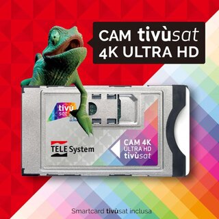 Telesystem 4K CAM tivusat ULTRA HD Black Modul inkl. Aktivierte Black Karte CI+
