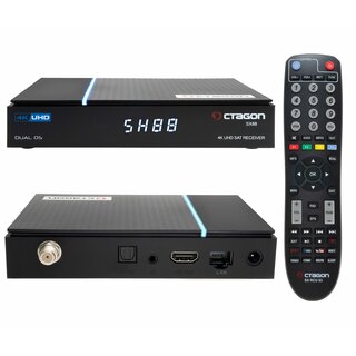 OCTAGON SX87 SE  + Aktive Tivusat Karte H.265 HEVC Full HD Multistream DVB-S2+IP