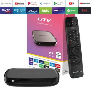 Formuler GTV 4K Ultra HD H.265 Bluetooth Dual-WiFi TV IP Android 9.0 Mediaplayer