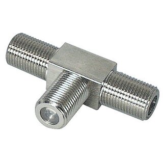 High Quality F-T-St�ck Verteiler, F-Kupplung - 2x F-Kupplungen