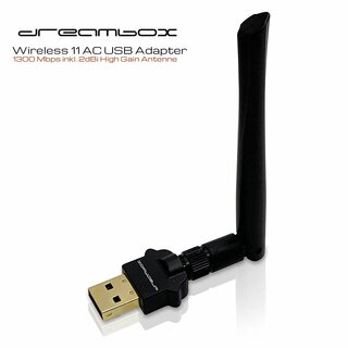 Dreambox 1300 Mbps Dual Band Wireless USB 2.0 Adapter inkl. Antenne