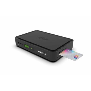 DigiQuest Q80 4K Combo HEVC UHD Tivusat Receiver inkl. Aktive Smartcard