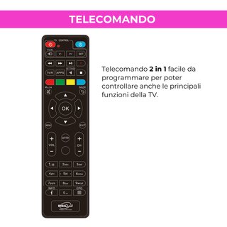 DigiQuest Q80 4K Combo HEVC UHD Tivusat Receiver inkl. Aktive Smartcard