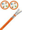 CAT 7 DUPLEX 250m Verlegekabel Netzwerkkabel AWG 23/1 1000Mhz Orange