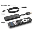 GigaBlue Giga TV Android 14 Mediaplayer Stick (4K HDR, 5GHz WiFi, Bluetooth, Sprachfernbedienung)