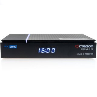 OCTAGON SX988 V2 4K WL UHD Linux IP-Receiver (Dolby Digital+, Dual-WiFi, LAN)