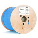 CAT 8.1 DUPLEX 100m Verlegekabel Netzwerkkabel AWG 22 2000Mhz blau