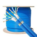 CAT 8.1 DUPLEX 250m Verlegekabel Netzwerkkabel AWG 22 2000Mhz blau
