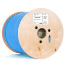 CAT 8.1 DUPLEX 250m Verlegekabel Netzwerkkabel AWG 22 2000Mhz blau