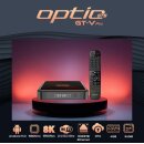 OPTIC GT-V PRO 8K / 4K UHD Android 11.0 IP-Receiver (4GB RAM 64GB FLASH 2G + 5G WiFi + GIGABIT WLAN, Bluetooth, MicroSD, HDMI, USB 3.0)