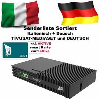 DigiQuest Classic Ti9 Full HD Sat-Receiver mit Aktiver TIVUSAT Karte