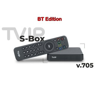 TVIP S-Box v.705 BTV 4K UHD Android 11 IPTV Receiver HEVC  Multimedia Streamer HDR, Dual-Wifi, LAN, Bluetooth, HDMI, Micro SD