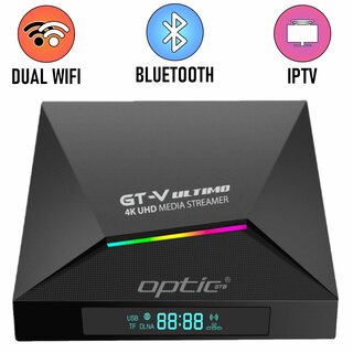 Optic STB GT-X Duo 4K UHD Android 9.0 IP-Receiver (Dual-WiFi, Bluetooth, MicroSD, HDMI)