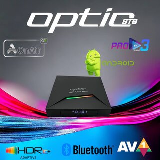 Optic STB GT-X Duo 4K UHD Android 9.0 IP-Receiver (Dual-WiFi, Bluetooth, MicroSD, HDMI)