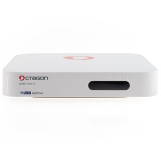 OCTAGON SPIRIT White Edition 4K UHD Android 11 IP-Receiver (HDR10+, Widevine L1, Dual-WiFi, LAN, BT)
