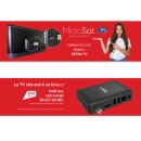 Digiquest Microsat Full HD  tivusat Original mit Aktivierter integrierter SIM Karte Mediaset