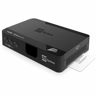 TeleSystem TS9018 Full HD Sat-Receiver mit Aktiver TIVUSAT Karte Original