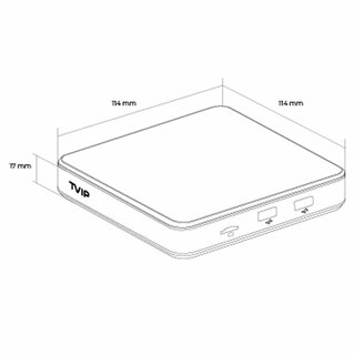TVIP S-Box v.706 BT 4K UHD Android 11 IP-Receiver (HDR, Dual-WiFi, LAN, Bluetooth, HDMI, USB, MicroSD)