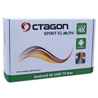 OCTAGON SPIRIT V2 PRO 4K UHD Android 11 IP-Receiver (HDR10+, Dual-WiFi, LAN, Bluetooth, HDMI)