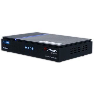 OCTAGON SPIRIT V2 PRO 4K UHD Android 11 IP-Receiver (HDR10+, Dual-WiFi, LAN, Bluetooth, HDMI)