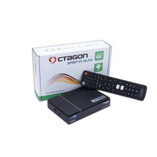 OCTAGON SPIRIT V2 PRO 4K UHD Android 11 IP-Receiver (HDR10+, Dual-WiFi, LAN, Bluetooth, HDMI)