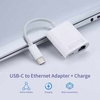 GigaBlue USB-C zu Ethernet Adapter Typ-C RJ45